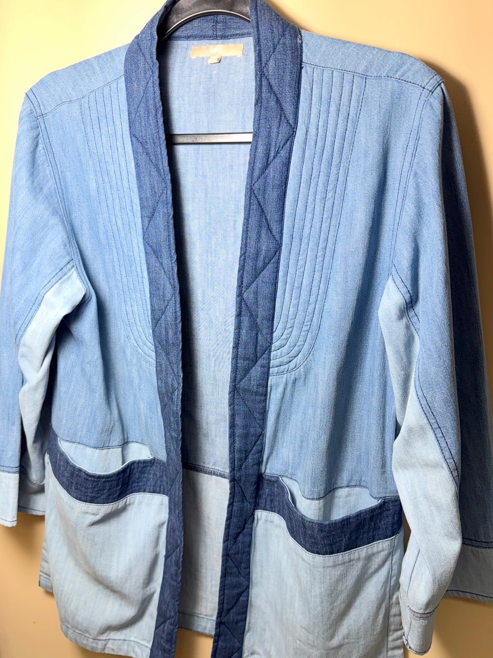 NFC Colorblock Chambray Denim Jacket XS/S